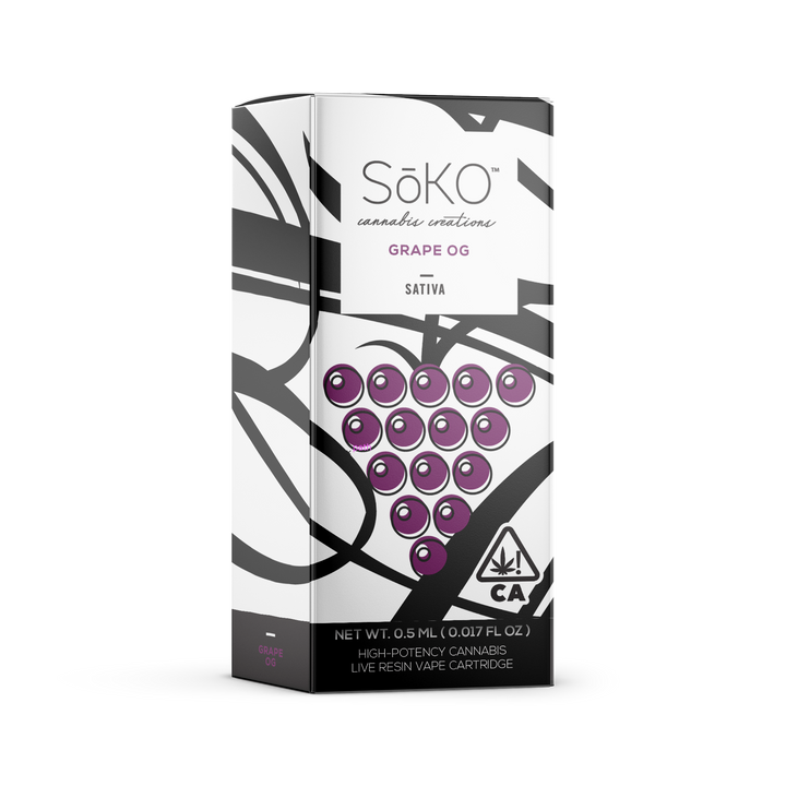 SoKo's THC Oil Vape - Grape OG Sativa