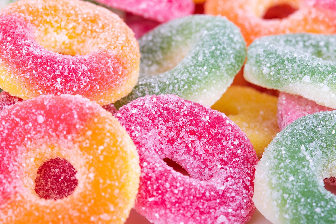 SoKO Gummies in different color, red and green