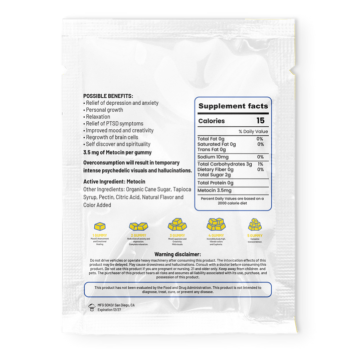New Transcendence-dose-21mg-metocin-liquid-gel-capsule
