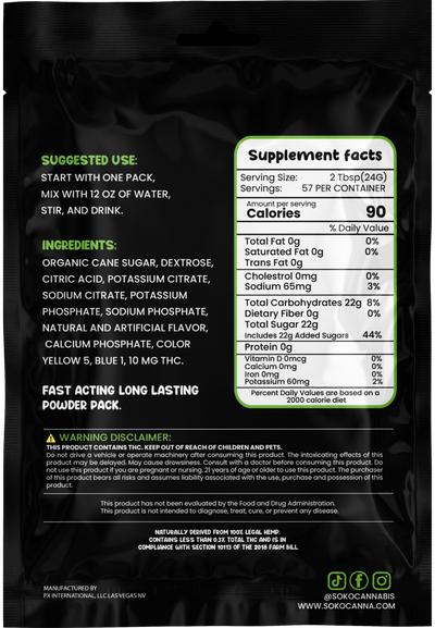Cannaquench - Lemon Lime Electrolyte - The Drink Mix