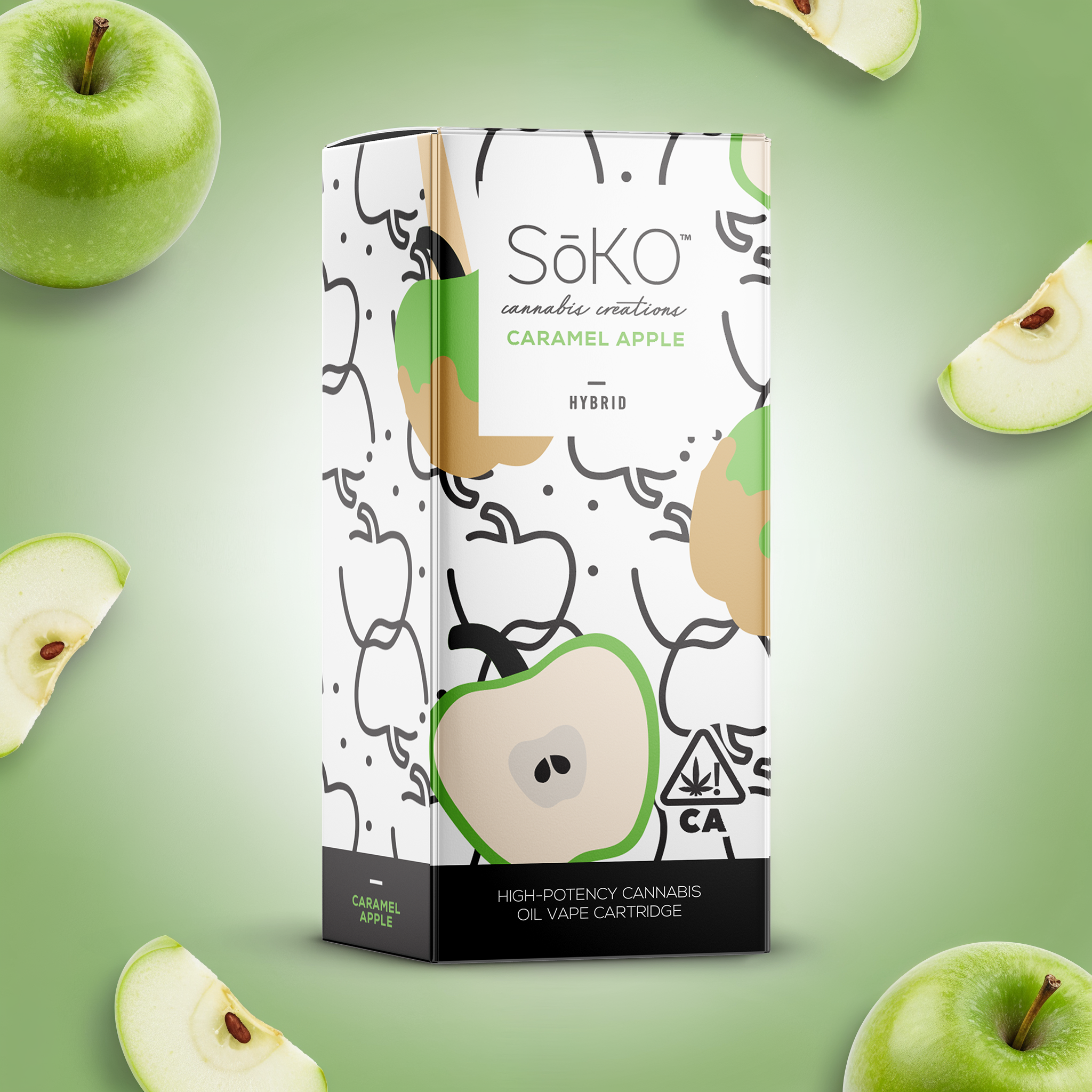 caramel apple vape juice SoKo's THC Oil Vape Cartridge - Caramel Apple