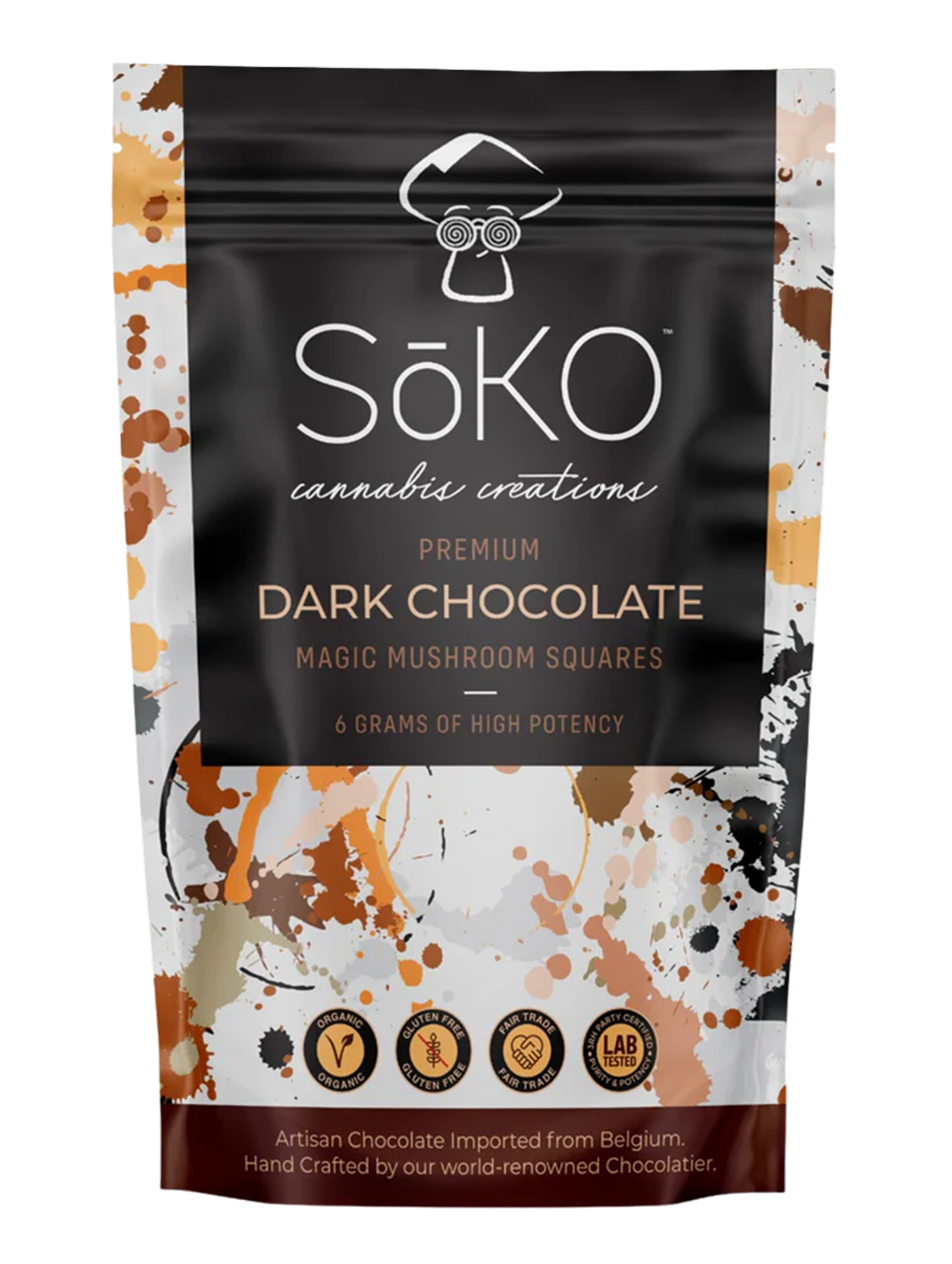 Premium Dark Chocolate Magic Mushroom Squares 6 grams