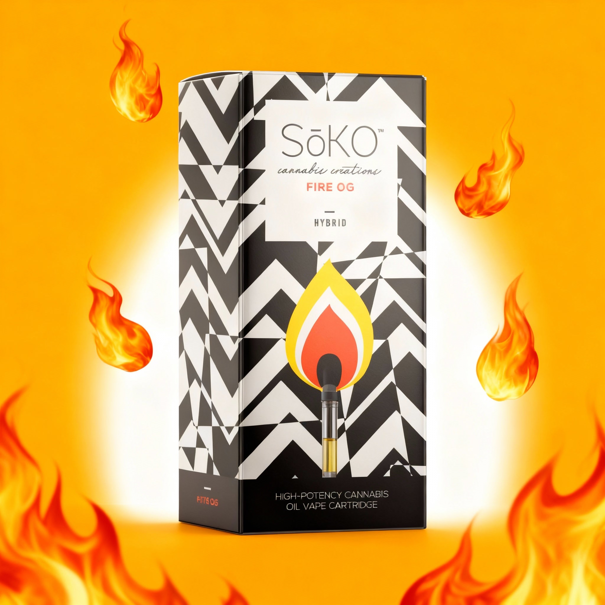 Fire OG Hybrid Vape - THC-Oil Vape Cartridge | SoKo's – SōKO Shop