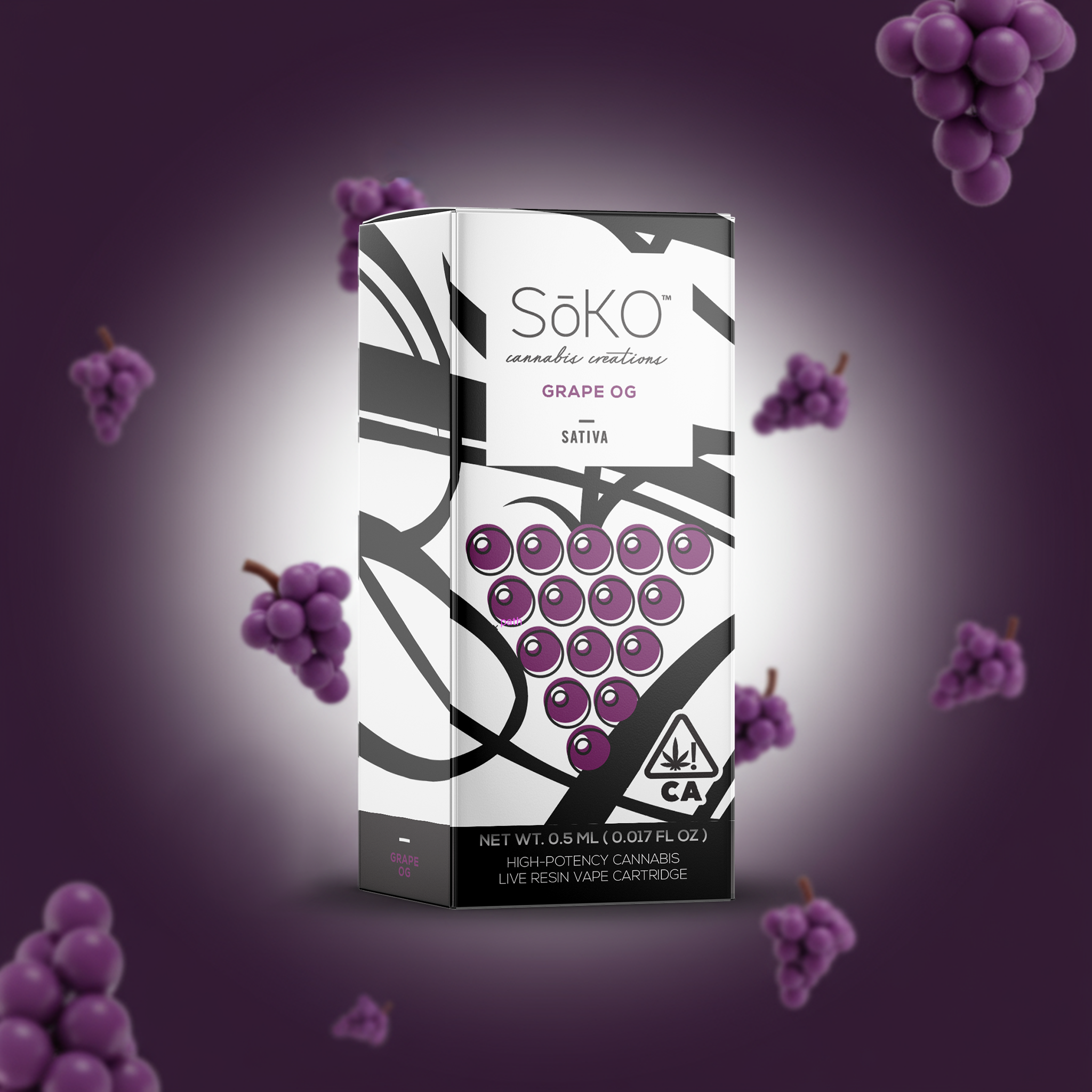 SoKo's THC Oil Vape - Grape OG Sativa | SoKo's – SōKO Shop
