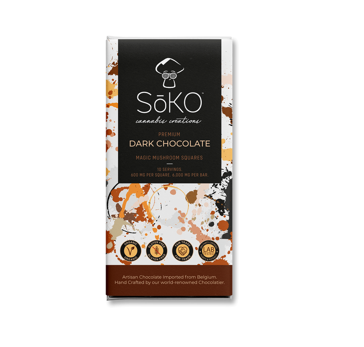 Premium Dark Chocolate Magic Mushroom Squares 6,000 MG