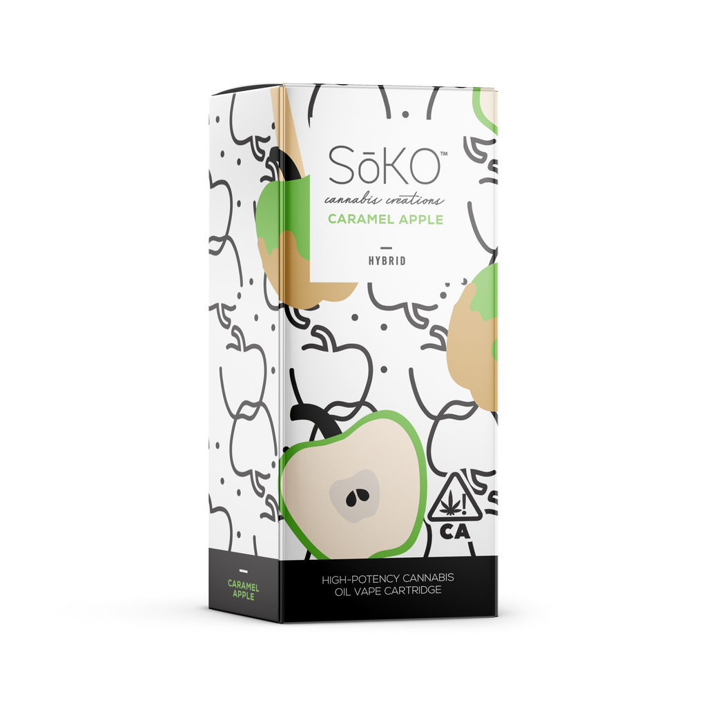 caramel apple disposable vape SoKo's THC Oil Vape Cartridge - Caramel Apple