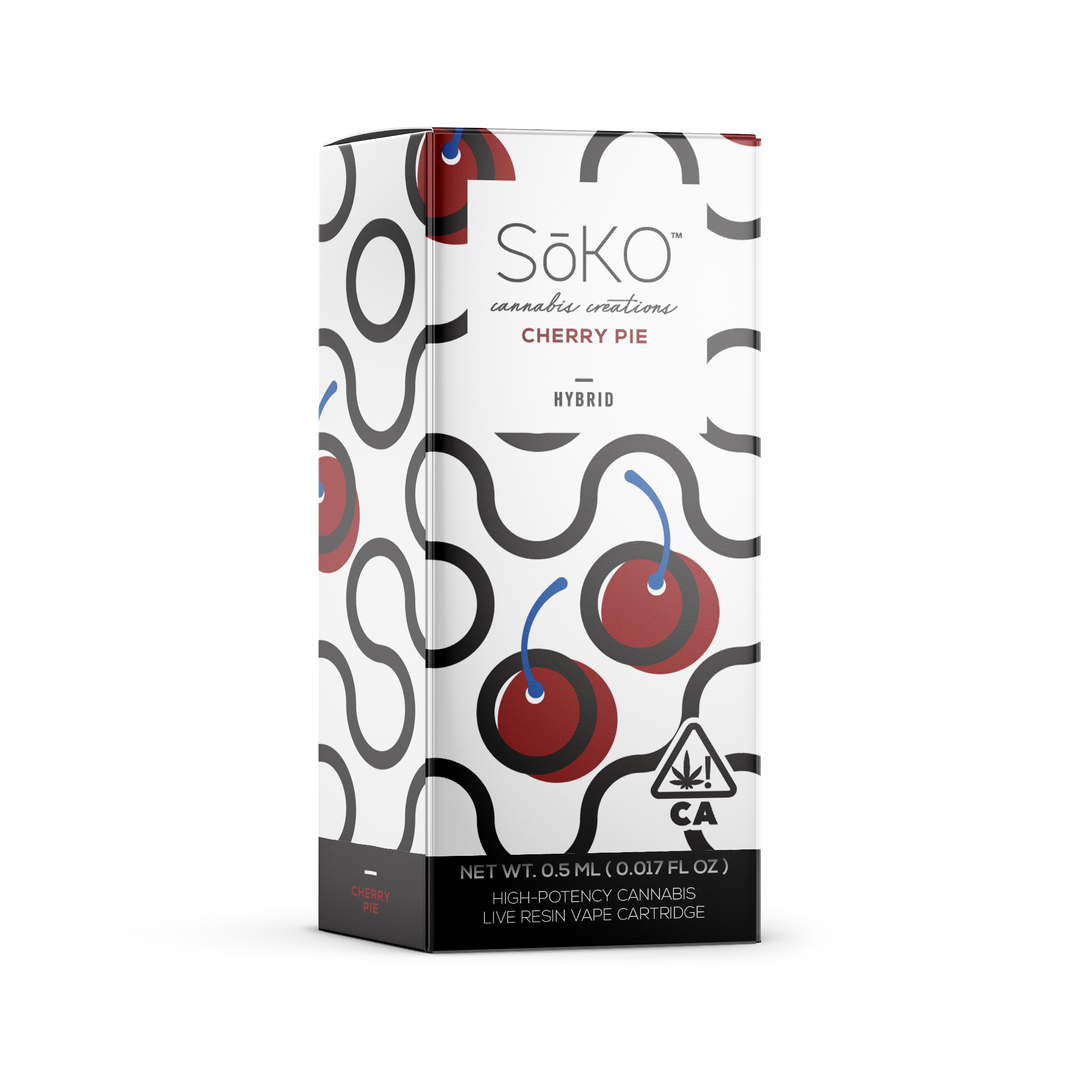 Cherry Pie Vape Cartridge - High Potency THC Vape | SoKo’s