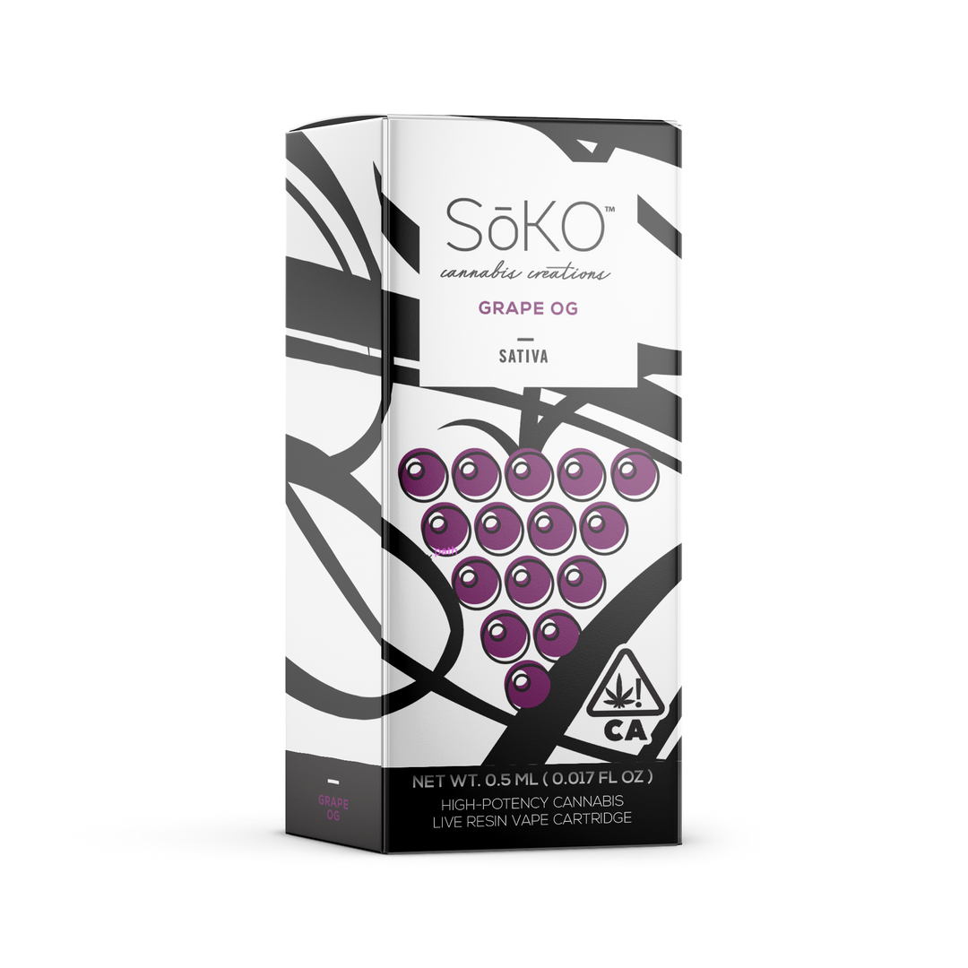 SoKo's THC Oil Vape - Grape OG Sativa