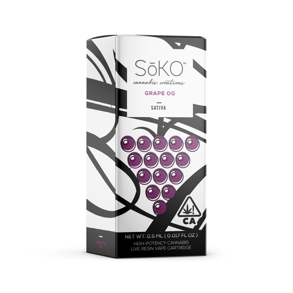 SoKo's THC Oil Vape - Grape OG Sativa | SoKo's – SōKO Shop