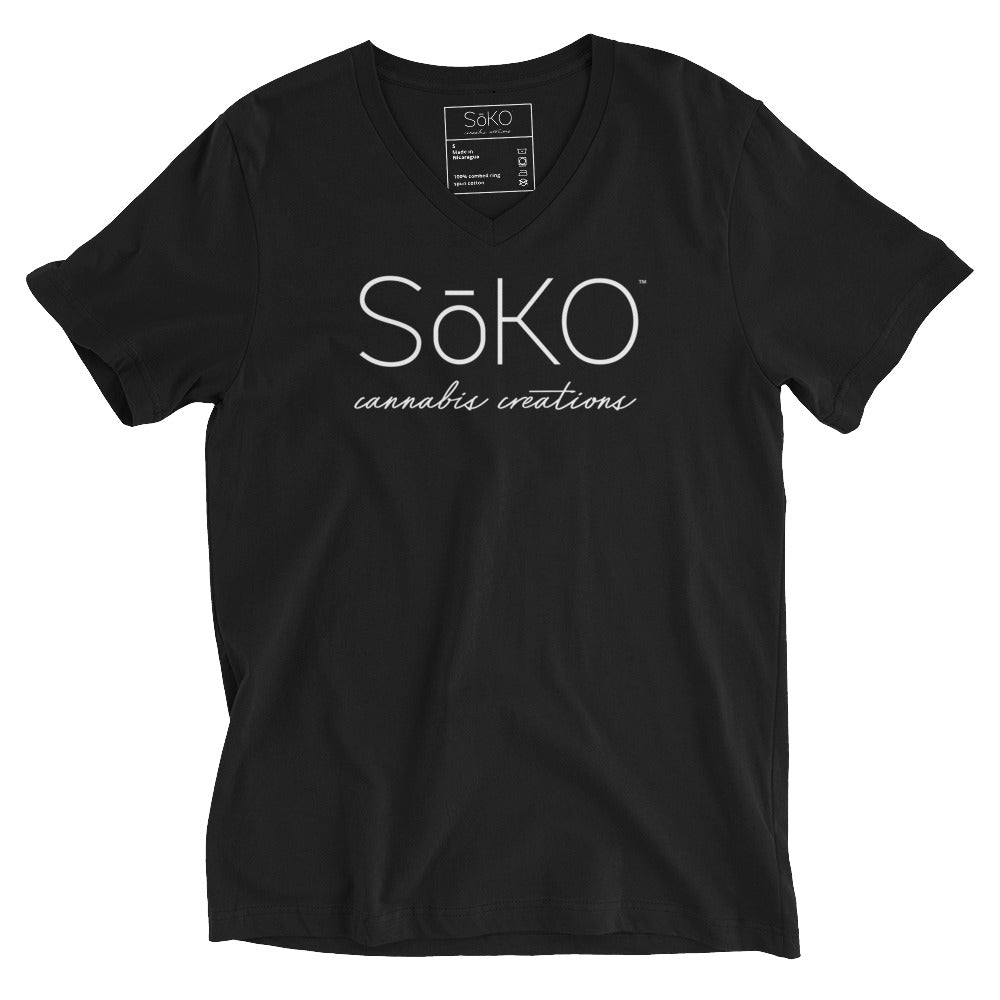 SoKo Unisex Short Sleeve Classic V-Neck T-Shirt